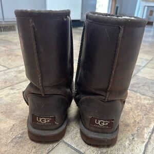 UGG Dark Brown Leather Boots